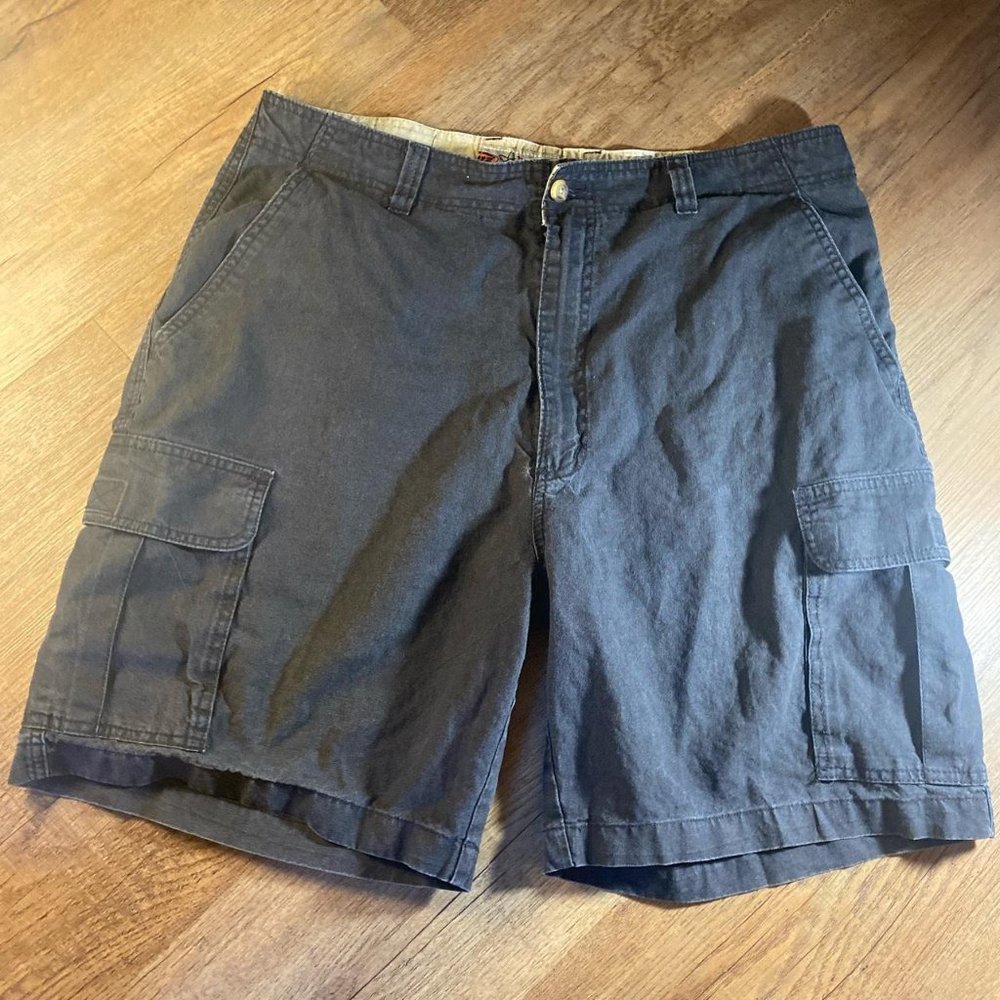 Gray Mens Cargo Shorts No